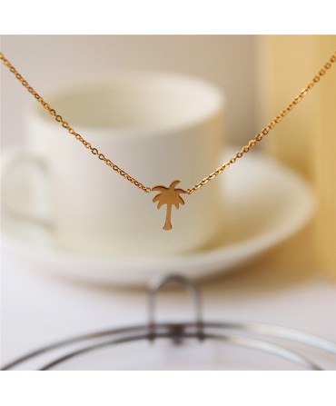 Boho Choker Gold Palm Tree...