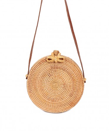 Sac rond Rattan