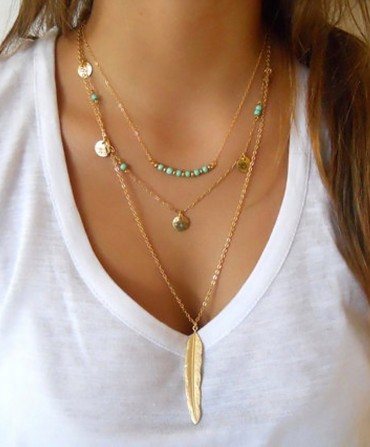 Collier plume